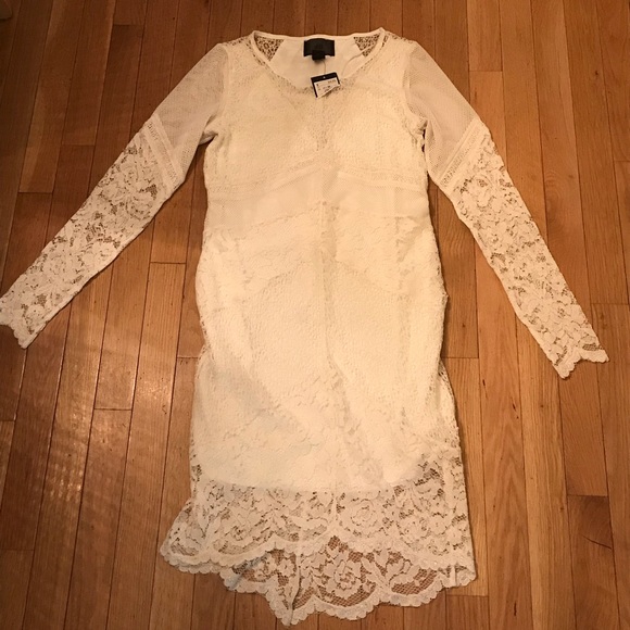 H&M White Lace High Low Dress - Picture 2 of 8